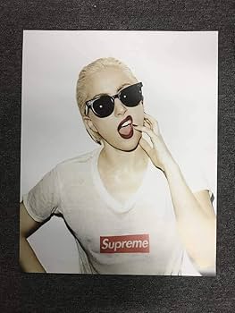 クリロナ　supreme ポスター　レディガガ　額付き Amazon.co.jp: SUPREME シュプリーム レディーガガ lady gaga